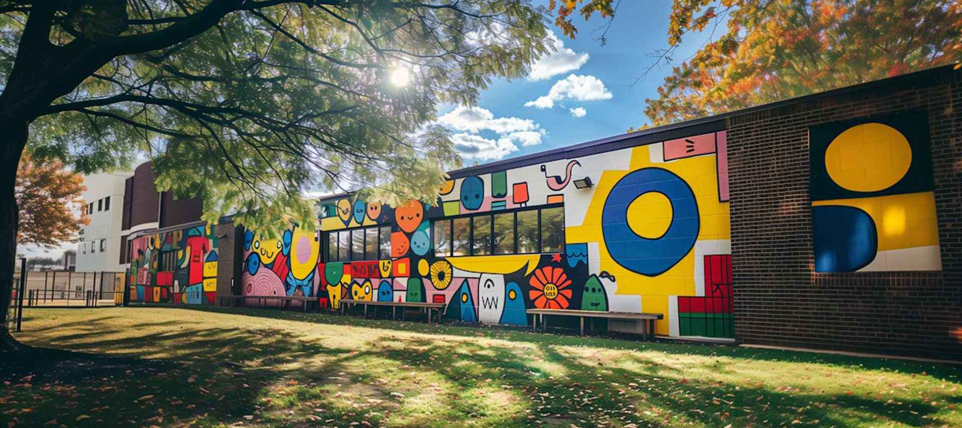 Creative mural representing MR Creatives values